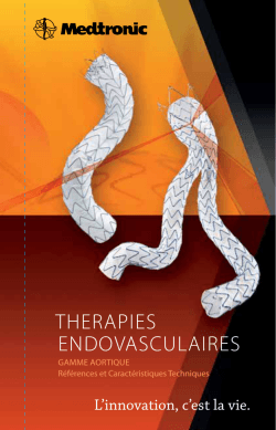 THERAPIES ENDOVASCULAIRES