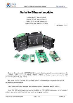 RS232 RS485 to ethernet convert module user guide USR