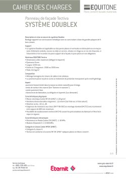 Cahier des charges système Doublex