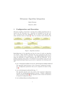 Metanome Algorithm Integration