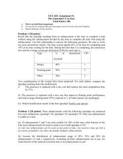 ECE 369, Assignment #1, Due September 5, in class Total Points