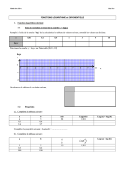 Cours et exercices (fichier )
