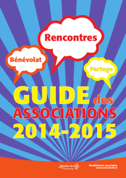 Guide des associations 2014-2015