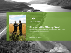 Slurry Wall - Saskatchewan Mining Association