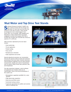 Mud Motor and Top Drive Test Stands