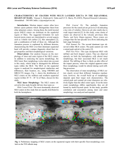 Characteristics of Craters with Multi Layered Ejecta in the Equatorial