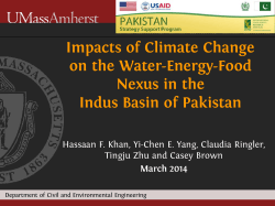Impacts of Climate Change on the Water-Energy