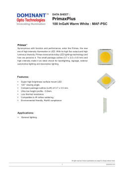 PrimaxPlus 100 InGaN Warm White MAF-PSC