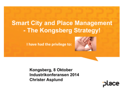 Smart City and Place Management