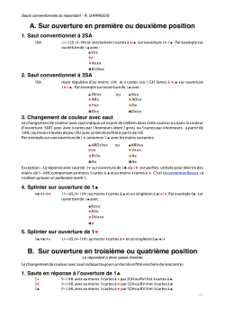 Sauts conventionnels du répondant