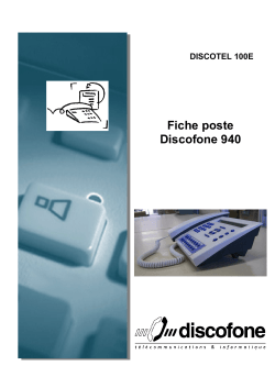 Fiche poste Discofone 940