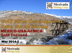 jefferson gold project - Mexivada Mining Corp.