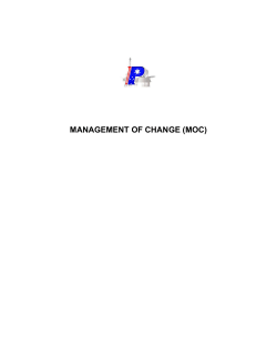 Management Of Change (MOC) Form