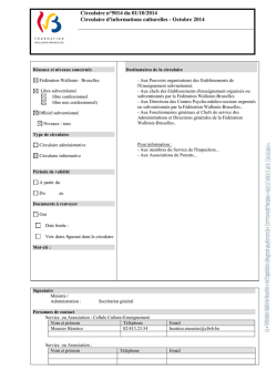 Document PDF - Gallilex - F&eacute;d&eacute;ration Wallonie