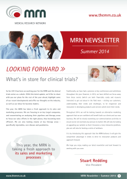 MRN Newsletter - Summer 2014 FINAL