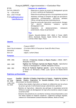 CV_Francois_Japiot_fran&ccedil;ais_2014 - Vanuatu