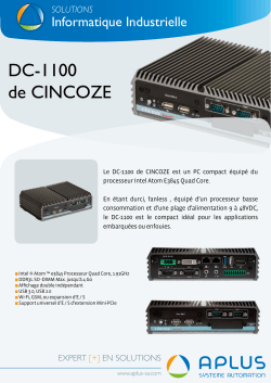 DC-1100 de CINCOZE - APLUS Système Automation