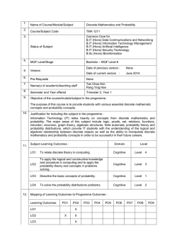 Discrete Mathematics and Probability