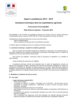 Appel à candidatures - DRAAF de Basse-Normandie