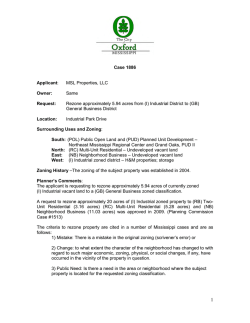 Case 1886 Applicant: MSL Properties, LLC Owner