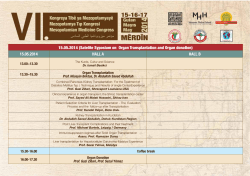 15.05.2014 HALL A HALL B - Mezopotamya Tıp Kongresi