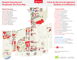 Student Housing and Hospitality Services Map