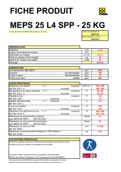 FICHE PRODUIT MEPS 25 L4 SPP - 25 KG
