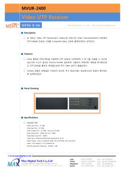 Video UTP Receiver MVUR-2400