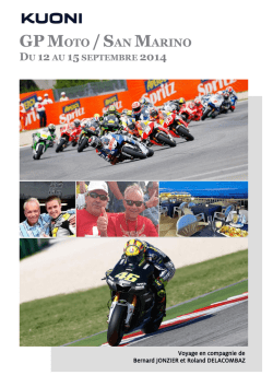 gpmoto /san marino du 12au 15 septembre 2014