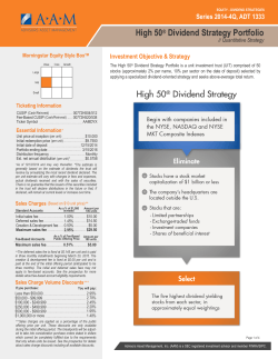 High 50® Dividend Strategy Portfolio