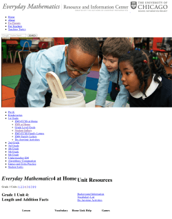 Everyday Mathematics4 at Home Unit Resources