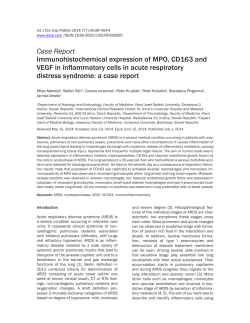 Case Report Immunohistochemical expression of MPO, CD163 and