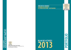 Portfolio CCI Dahra 2013
