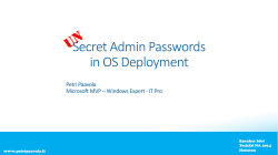 Secret Admin Passwords
