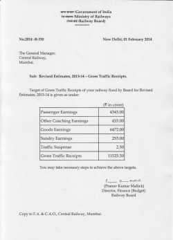 Earnings Revised Estimates 2013-14
