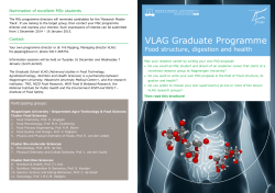 VLAG Graduate Programme