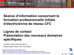 Eléments de la ligne de contact