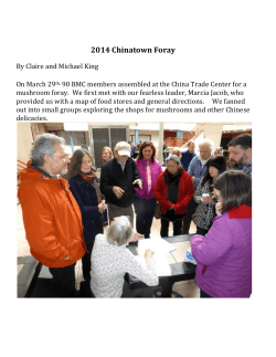 2014 Chinatown Foray - Boston Mycological Club