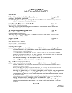 Amie Wojtyna, PhD, MSBS, MPH