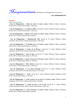 Janvier-Mars - Maupassantiana