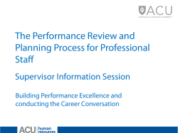 Handy PRP Information for Supervisors