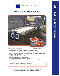 MCT Inline Tray Sealer - Maxwell Chase Technologies