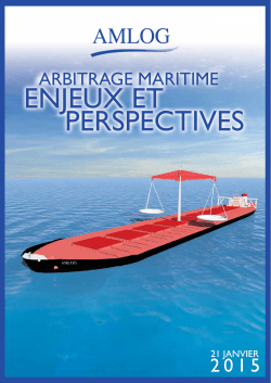 enjeux et perspectives - Association Française du Droit Maritime