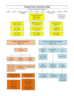 Cooling Water Selection Guide