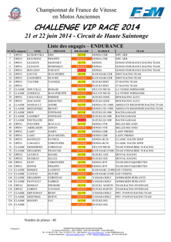 Championnat VMA ENDURANCE