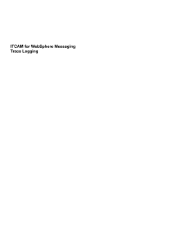 ITCAM for WebSphere Messaging Trace Logging