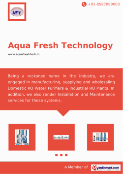 Download Brochure - Aqua Fresh Technology
