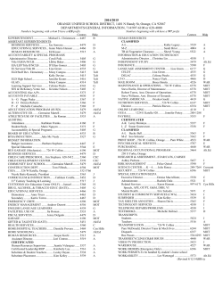 District Office General Information Directory