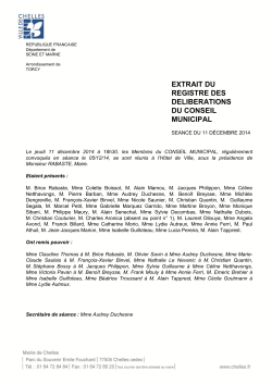 Conseil Municipal du 11 décembre 2014 (pdf