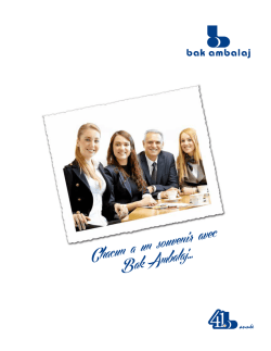 E-Catalogue - Bak Ambalaj